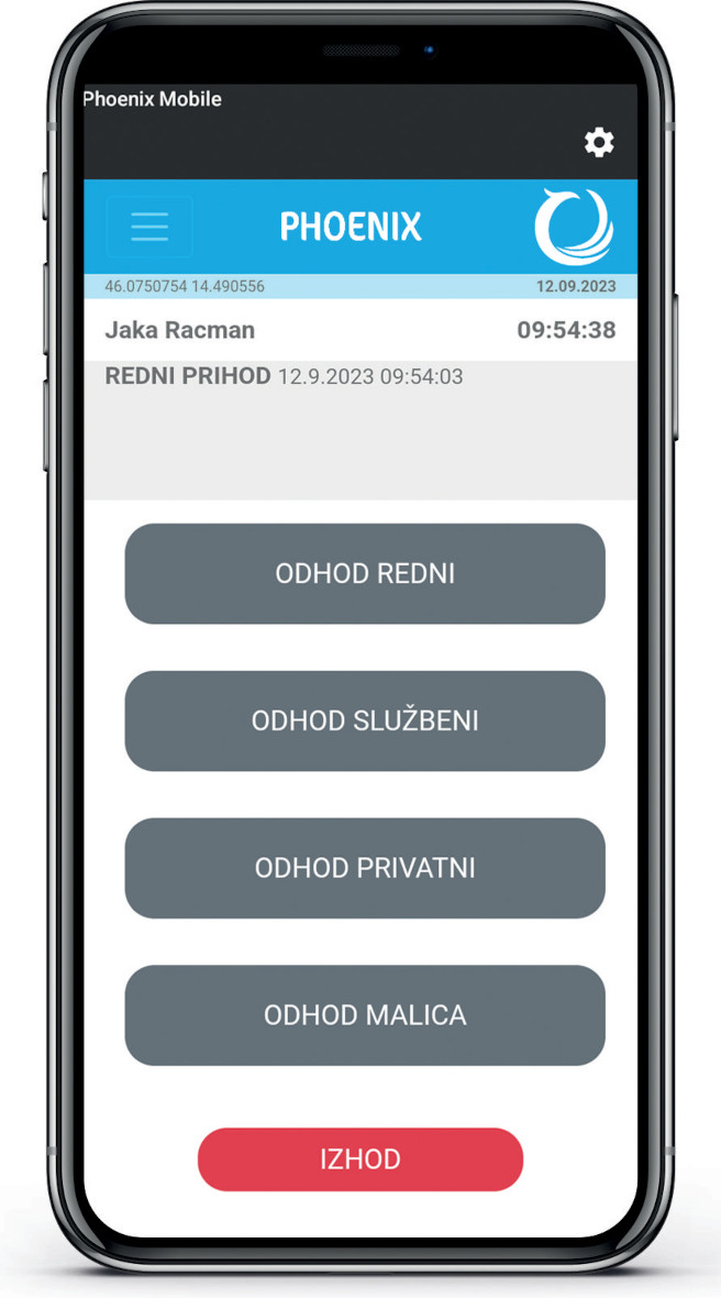Phoenix - registracija z mobilnimi napravami